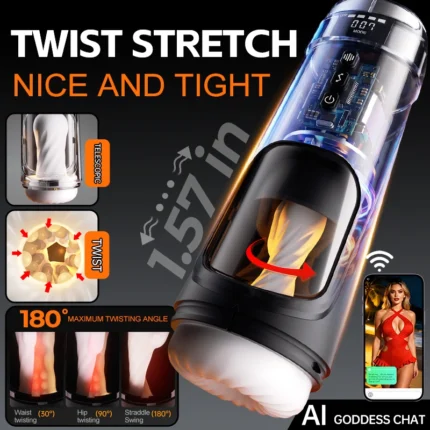 Twisting and stretching airplane cup